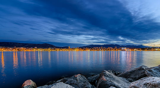 light, sea, city, dawn thumbnail