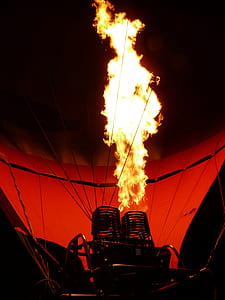 hot air balloon engine turned-on thumbnail