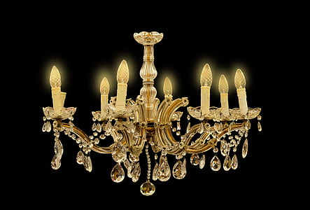 lighted uplight chandelier thumbnail