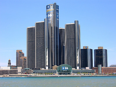 Renaissance Center, the headquarters of General Motors in Detroit, Michigan thumbnail