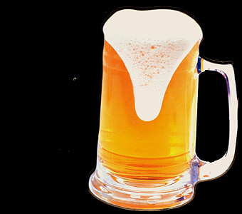 glass beer mug on black surface thumbnail