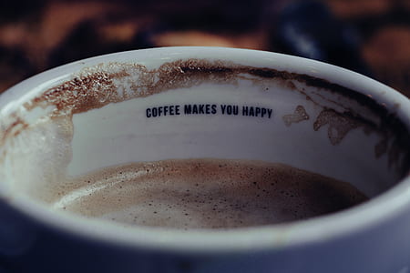 white ceramic coffee mug filled with chocolate thumbnail