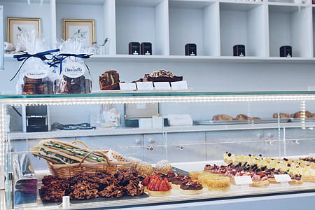 clear glass food display counter thumbnail