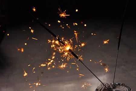 sparklers with gray and black background thumbnail