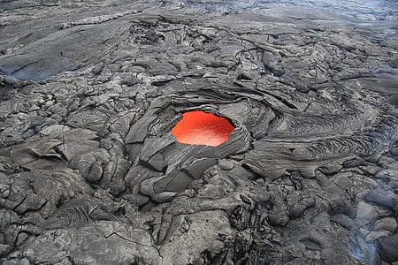 high angle view photo of cooled lava thumbnail