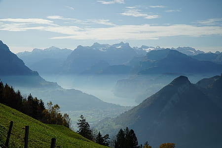 high angle photo of mountain thumbnail