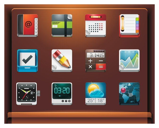 exquisite button icons 6 eps file