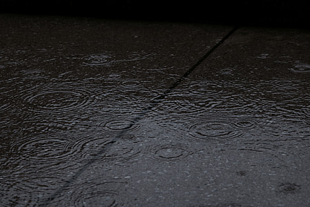 rain drops on black flooring thumbnail