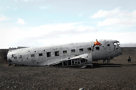 human juming on wrecked aircraft thumbnail