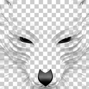 Digital art Graphic design, White Wolf, wolf illustration PNG clipart