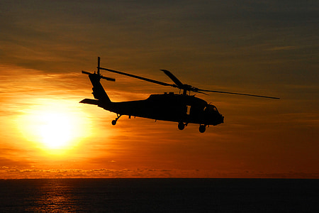 silhouette of helicopter thumbnail