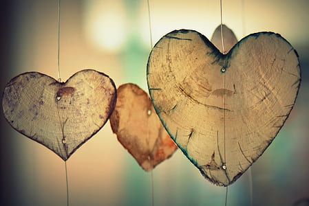 closeup photography of heart hanging decors thumbnail
