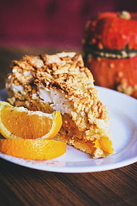 pastries with sliced of orange fruit thumbnail