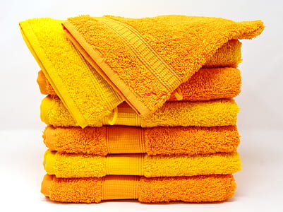 stacked yellow towels thumbnail