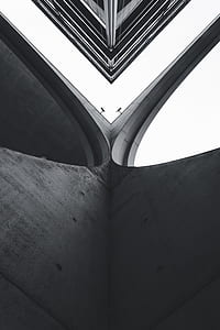 greyscale photo of concrete building during daytime thumbnail