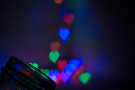Multicolored Hearts Wallpaper thumbnail