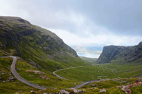 aerial photography of mountain thumbnail