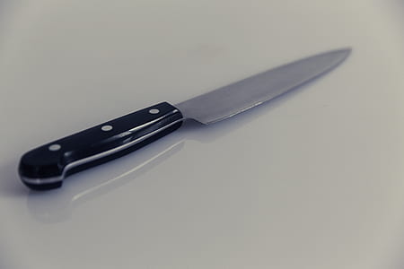 Black and Silver Kitchen Knife thumbnail