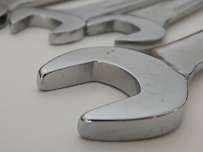three gray open-head wrenches thumbnail