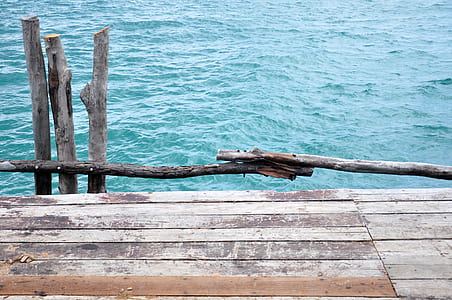 brown wooden dock over body of water thumbnail
