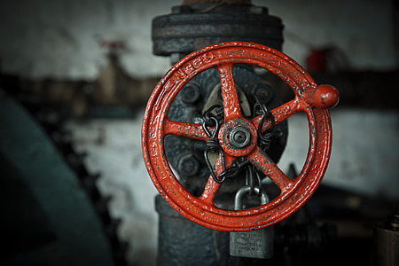 locked round red metal control switch thumbnail