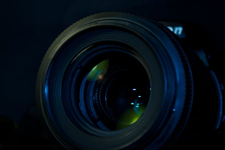 closeup of Nikon camera lens thumbnail