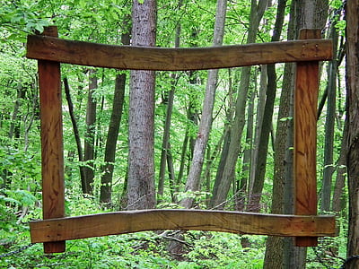 closeup photo of rectangular brown wooden frame thumbnail