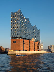 gray and brown concrete building surrounded with water under blue sky at daytime thumbnail