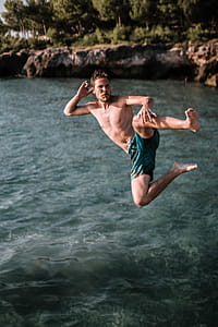 Man Jumping on Bodies of Water thumbnail