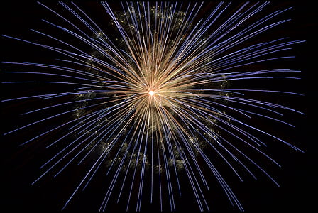 Yellow Blue Fireworks thumbnail