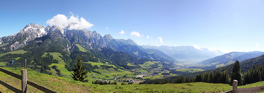 landscape photography of green mountain thumbnail