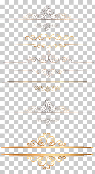 Icon, Gold border, gray and beige floral PNG clipart
