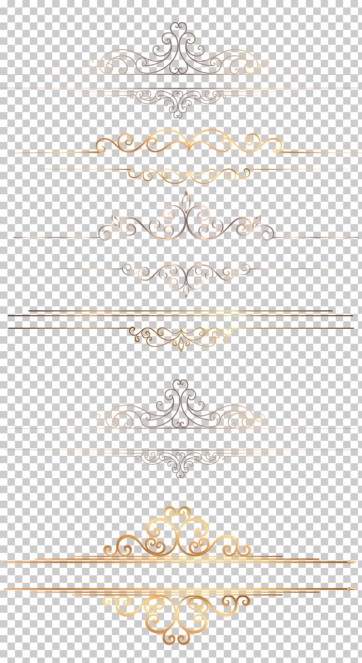 Icon, Gold border, gray and beige floral PNG clipart