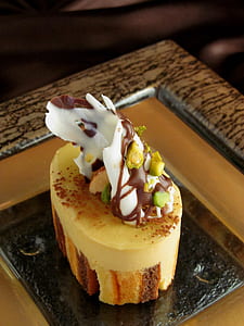 oval cake on brown plate thumbnail