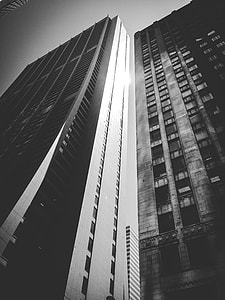 worms eyeview of gray and black building thumbnail