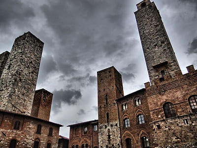 brown establishment under the cloudy sky thumbnail