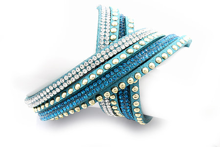 women's blue and silver-colored jewelry thumbnail