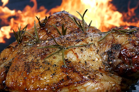 roasted meat with rosemary herbs thumbnail