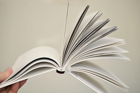 person holding white binder thumbnail