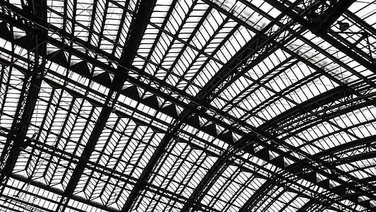 silhouette of building roof frame thumbnail