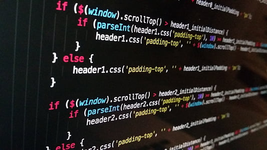turned on monitor showing computer programming language thumbnail