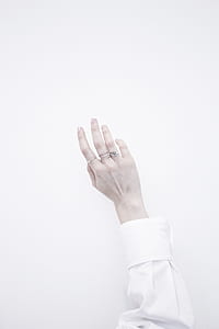 person's right hand on white background thumbnail