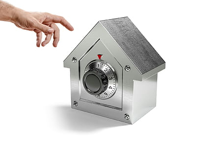 photo of stainless steel safety vault on white surface thumbnail