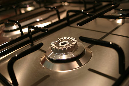 selective focus photography of gray and black gas stove thumbnail