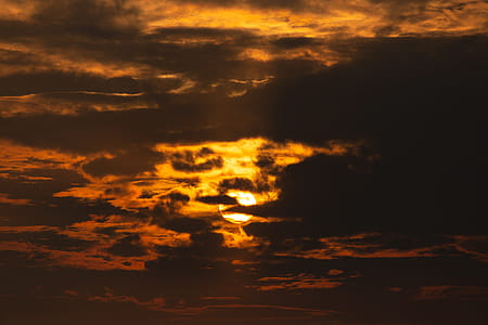 Silhouette of Clouds during Sunset thumbnail