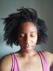 woman in pink tank top closing her eyes thumbnail