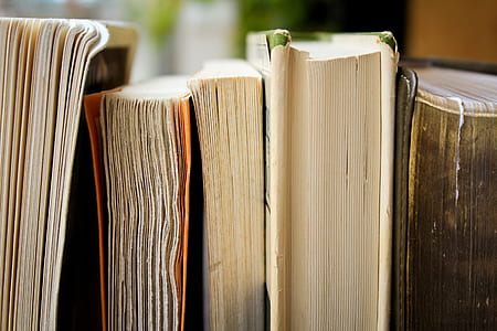closeup photo of five books thumbnail