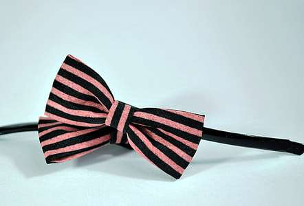 pink and black bow tie ribbon thumbnail
