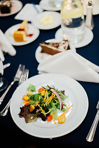 Fresh salad on plate thumbnail