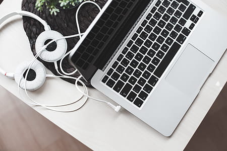 Music Multimedia Laptop Setup with Headphones thumbnail